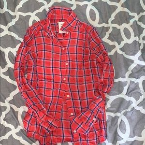 SO plaid button up flannel